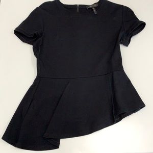 BCBG black peplum shirt